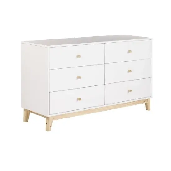 60" 6 Drawer Double Dresser - Alaterre Furniture image {3}