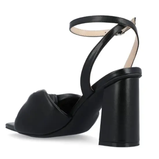 Journee Collection Womens Lottey Tru Comfort Foam Mid Heel Ankle Strap Sandals image {6}