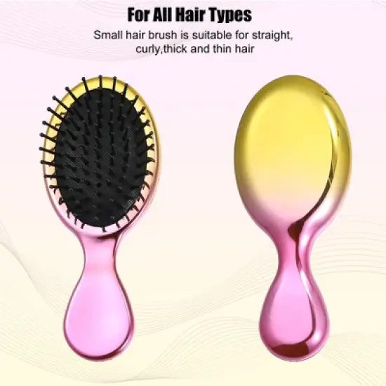 Unique Bargains Travel Pocket Mini Hair Paddle Brush image {4}