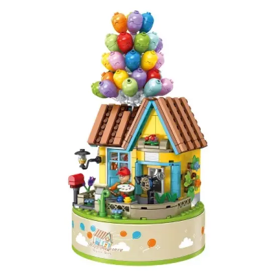 Contixo BK01 Flying Balloons Building Block Set with Music Box - 528 PCS image {1}
