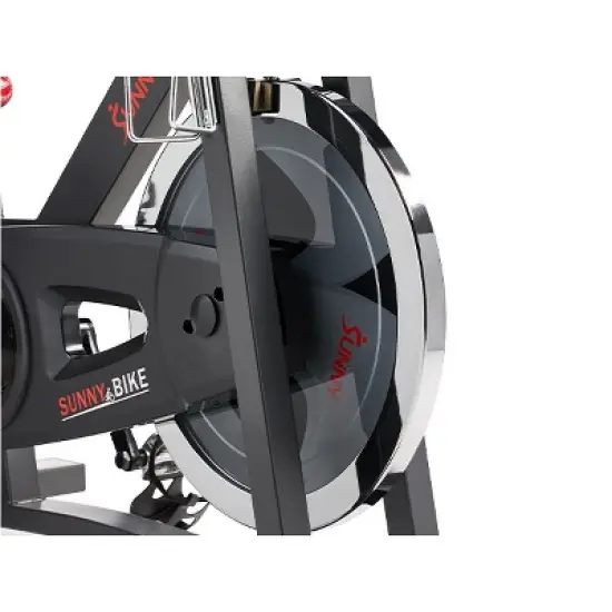 Sunny Health & Fitness Pro Indoor Cycling Bike with Felt Resist, Belt Drive and Bluetooth Smart Exercise Bike - Gray image {9}