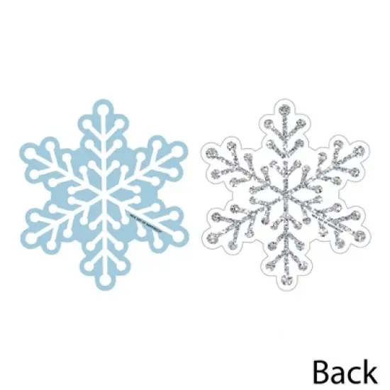 Big Dot of Happiness Winter Wonderland - Snowflake Decorations DIY Snowflake Holiday Party and Winter Wedding Essentials - Set of 20 image {2}