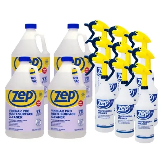 ZEP Zep Vinegar Pro Multi-Surface Cleaner 1 Gal (Case of 4) and Zep Professional Sprayer Bottle (Case of 9) Bundle - Bundle image {10}