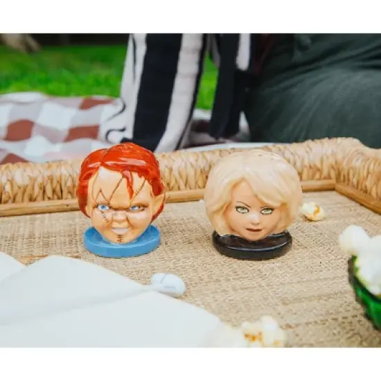 Silver Buffalo Child's Play Chucky and Tiffany Ceramic Salt and Pepper Shaker Set image {3}