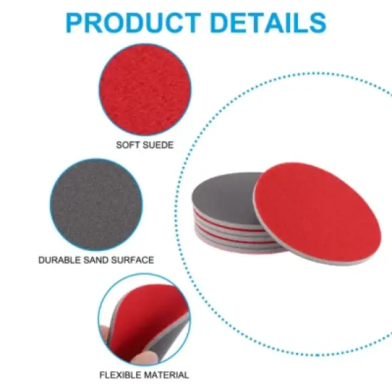Unique Bargains Sanding Polishing Bowling Pads for Different Texture Balls 12 Pcs image {3}