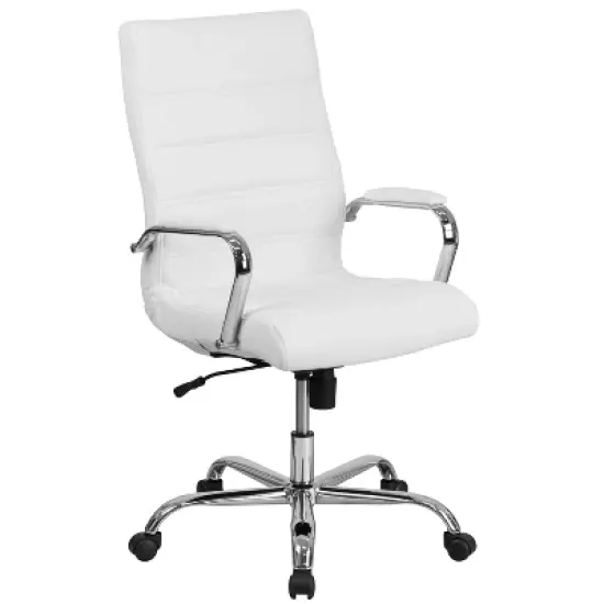 Emma and Oliver High Back Executive Swivel Office Chair with Metal Frame and Arms image {11}