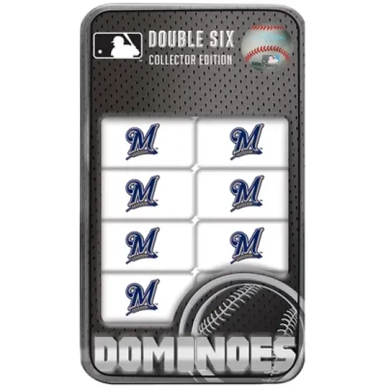 MasterPieces Officially Licensed MLB Milwaukee Brewers 28 Piece Dominoes Game for Adults image {1}