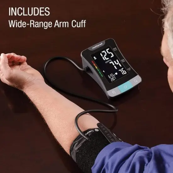 HealthSmart Digital Premium Blood Pressure Monitor with Automatic Upper Arm Cuff that Displays Blood Pressure, Pulse Rate and Irregular Heartbeat, image {2}
