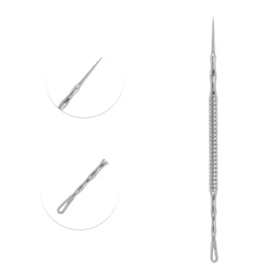 Unique Bargains Durable Pointed Pimple Extractor Silver Tone 1 Pc image {2}