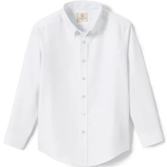 Lands' End School Uniform Boys Long Sleeve Oxford Dress Shirt image {6}
