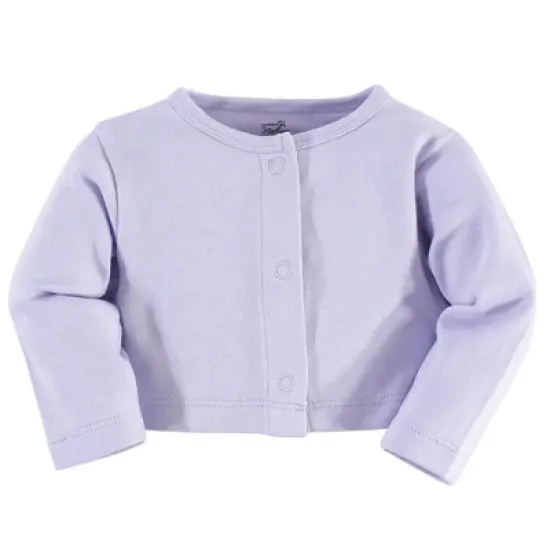 Touched by Nature Baby and Toddler Girl Organic Cotton Dress and Cardigan 2pc Set, Flutter Garden image {3}