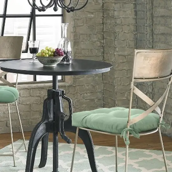 Habitat Tufted Ultra Soft Comfortable Chair Pad Pack of 2 Each 15" X 15" Aqua image {1}