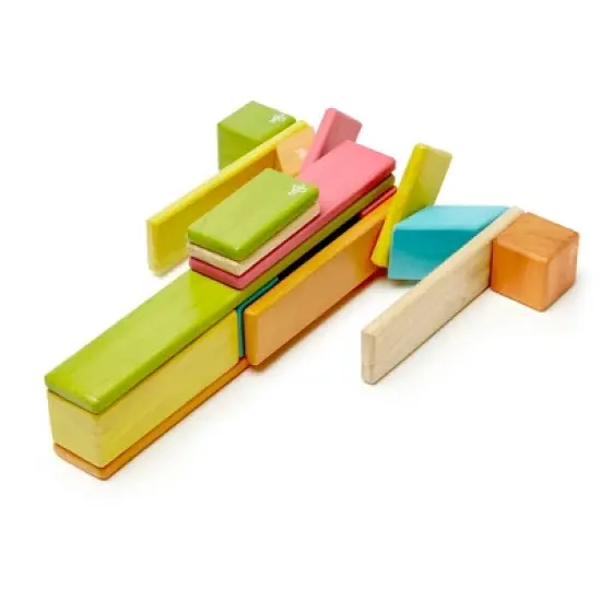 Tegu Magnetic Wooden Blocks, 24-Piece Set, Tints image {7}