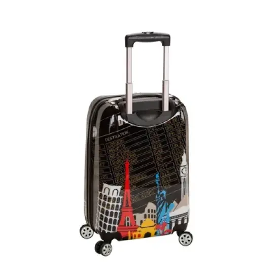 Rockland Vegas Polycarbonate Hardside Carry On Spinner Suitcase Departure - Black image {3}