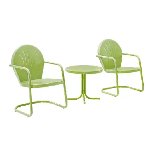 Griffith 3pc Outdoor Conversation Set - Key Lime - Crosley image {5}