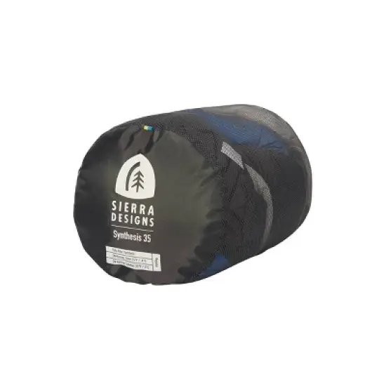 Sierra Designs Synthesis 25 Degree Fahrenheit Long Sleeping Bag - Blue image {8}