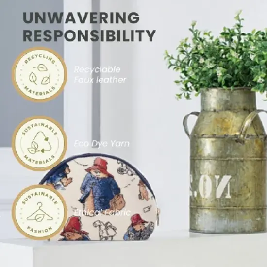 Signare USA Paddington Bear Cosmetic Bag/ Makeup Bag image {4}