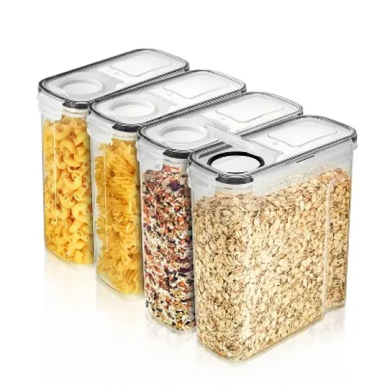 Sorbus Food Dispenser Containers - For Kitchen Organization - Store Pasta, Cereal, Dry Foods, and More -BPA Free (Medium to Large) image {11}