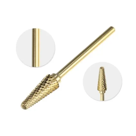 Unique Bargains 3/32 Inch Mini Cone Bit Electric Nail Drill File Cuticle Cleaner Tool for Rotary Nail Drill Machine Manicure Pedicure Polishing Kit image {2}