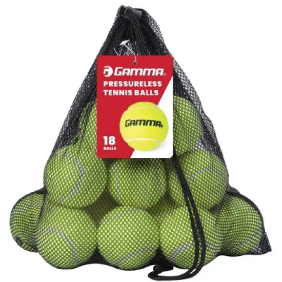 GAMMA Sports Pressureless 18pc Tennis Ball - Yellow image {2}