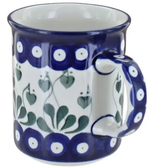 Blue Rose Polish Pottery 236 Ceramika Artystyczna Small Coffee Mug image {1}