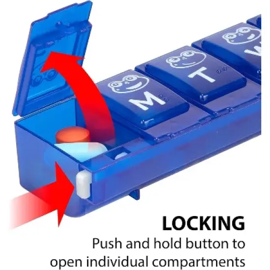 Ezy Dose Weekly Family Lock Pill Reminder Large image {1}