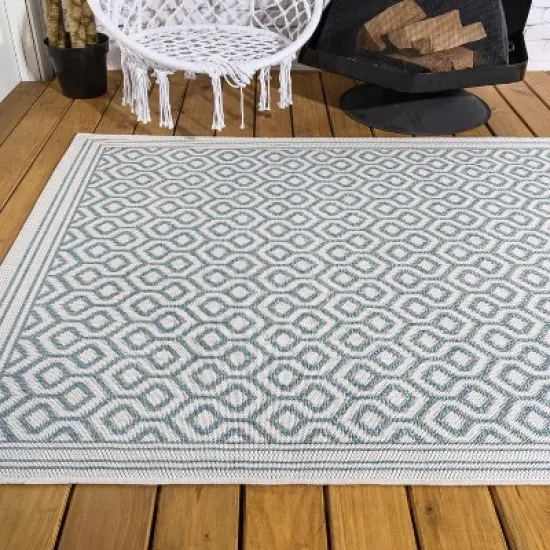 Marvao Diamond Trellis Indoor/Outdoor Area Rug - JONATHAN Y image {5}