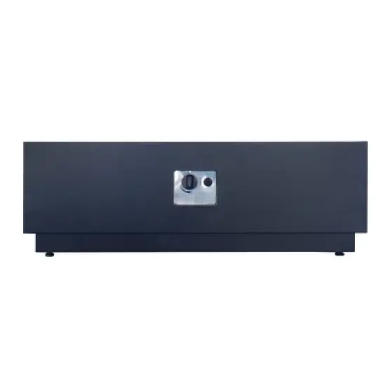 Wellington 40" Square Iron Gas Fire Pit with Tank Holder - Dark Gray - Christopher Knight Home image {2}