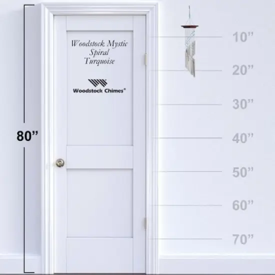 Woodstock Wind Chimes Signature Collection, Woodstock Mystic Spiral, 22'' Wind Chime image {3}