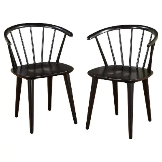 Set of 2 Florence Contemporary Windsor Dining Chairs - Buylateral image {4}