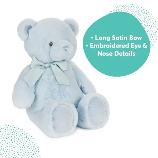 Baby GUND My First Friend Teddy Bear, Blue, Ultra Soft Animal Plush Toy for Babies and Newborns image {2}