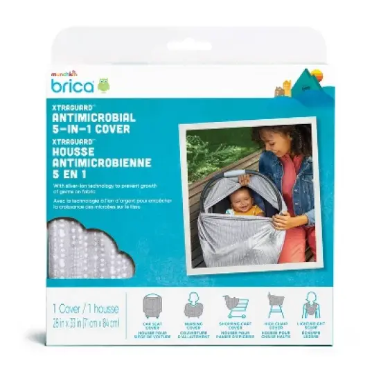 Munchkin Brica XtraGuard Antimicrobial Multi-Use 5-in-1 Car Seat Cover image {6}