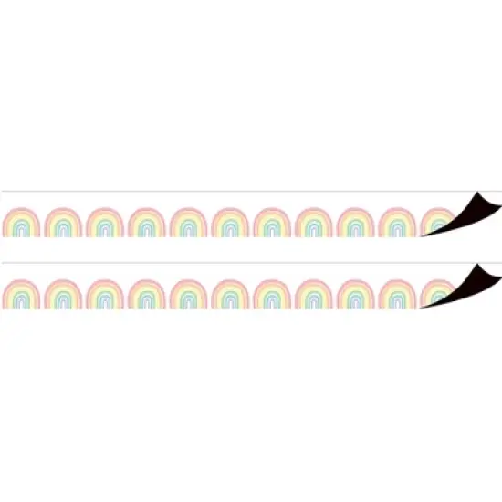 Teacher Created Resources&reg; Pastel Pop Rainbows Magnetic Border, 24 Feet Per Pack, 2 Packs image {3}