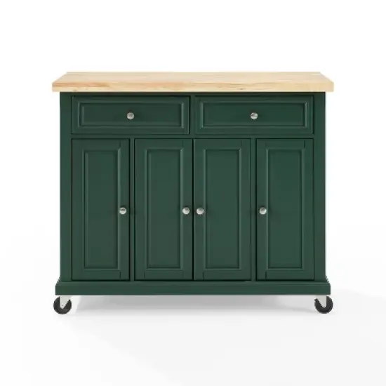 Madison Kitchen Island/Cart Emerald Green - Crosley image {8}