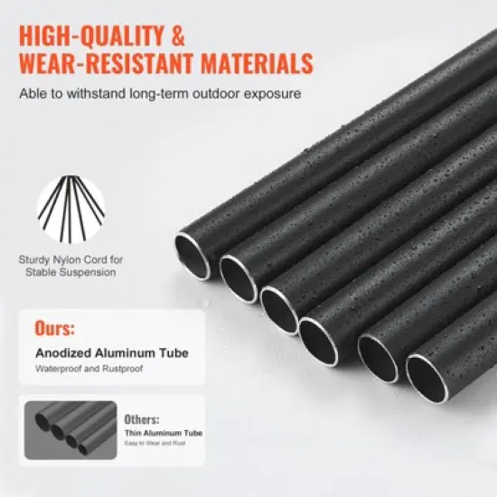 VEVOR Wind Chimes for Outside, 58 in, Deep Tone Wind Chimes with 6 Tubes, Unique Large Memorial Wind Chimes for Anniversary, Amazing Outdoor Decor image {5}