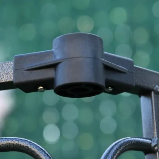 PawHut Heavy-Duty Outdoor Pet Cage Kennel with Weather-Resistant Polyester Roof, Locking Door, & Metal Frame image {7}