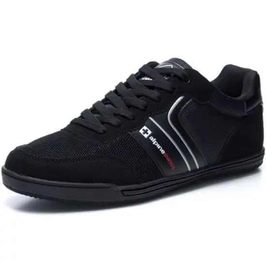 Alpine Swiss Liam Mens Fashion Sneakers Suede Trim Low Top Lace Up Tennis Shoes image {12}