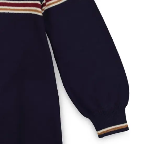 Hope & Henry Girls' Organic Cotton Bubble Sleeve Sweater Dress, Infant image {2}