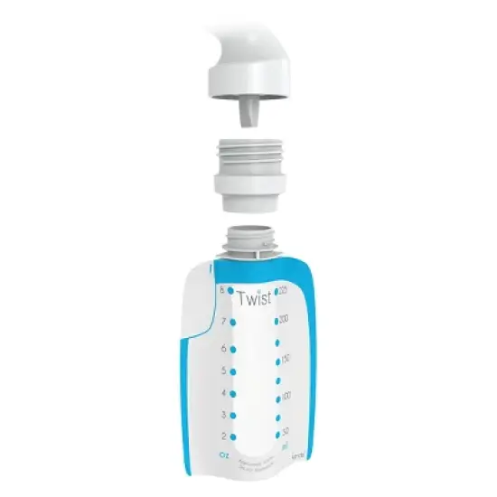 Kiinde Twist Pouch (8oz) - 40ct White image {1}