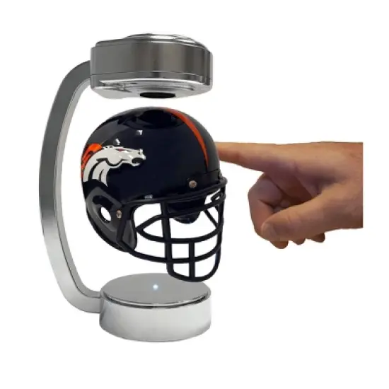 NFL Denver Broncos Chrome Mini Hover Helmet Sports Memorabilia image {1}