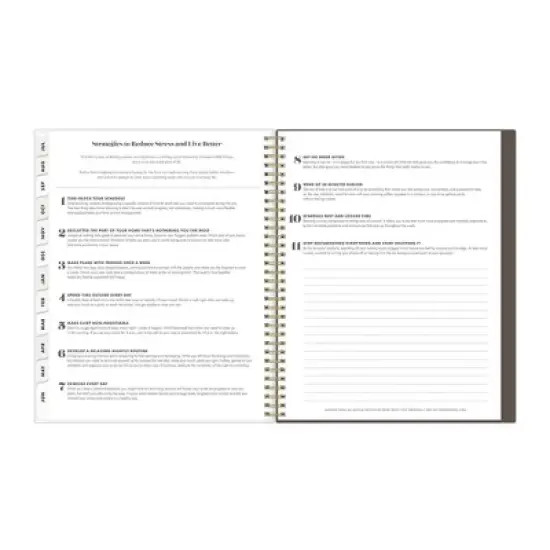 The Everygirl X Day Designer 2024-25 Weekly/Monthly Planner 11"x8.5" Wirebound Frosted Cover Senegal Tan: Adult Stationery, Tabs image {11}