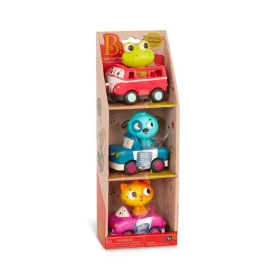 B. toys Light Up Cars 3 pack - Lolo, Woofer, Jax image {9}
