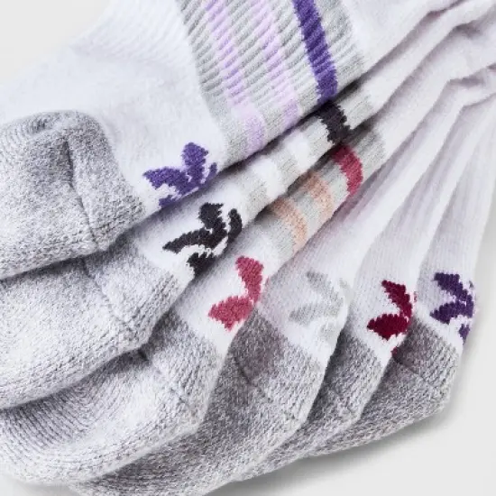 Women's 6pk Varsity Striped No Show Athletic Socks - All in Motion&trade; 4-10 image {2}