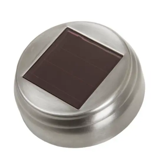 Nature Spring Solar Powered Lights - Set of 4 - LED Outdoor Stake Spotlight Fixture for Gardens, Pathways, and Patios, Silver image {4}