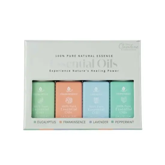 100% Pure Natural Essence Essential Oils &ndash; Nature&rsquo;s Healing Power with Eucalyptus, Frankincense, Lavender, and Peppermint image {4}