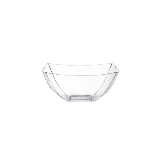 Posh Setting Square Fancy Clear Serving Bowl - 8 oz. - 4 Pack image {7}