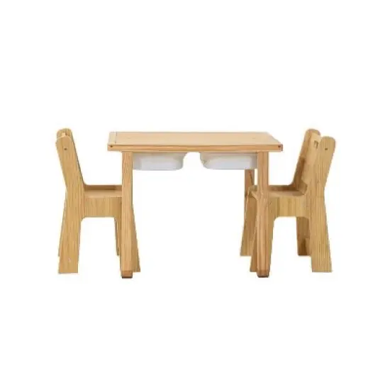 Avenlur Cordia Wooden Kids Activity Table and Chair Set &ndash; Natural Finish, Toddler & Preschool Learning Furniture image {10}