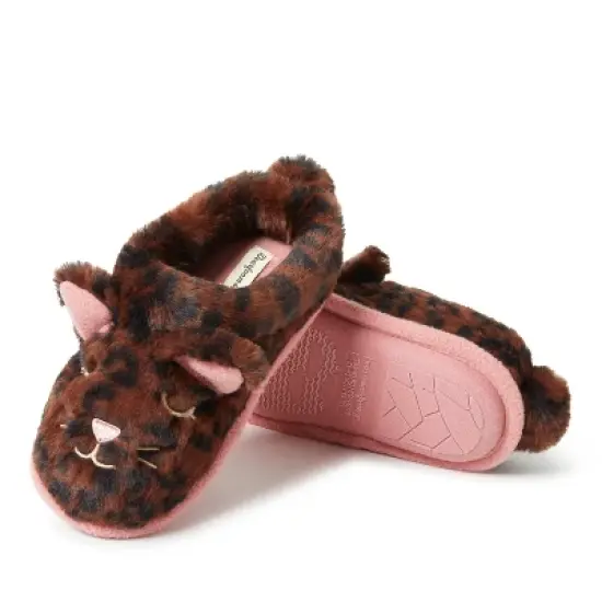 Dearfoams Kid's Peyton Animal Slip On Clog Slippers image {9}