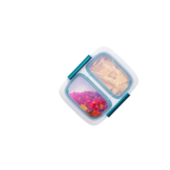 OXO Prep and Go 2c Divided Food Storage Container:  Leakproof, 2 Compartment, Dishwasher & Microwave Safe image {2}