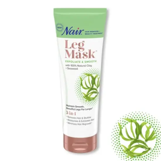 Nair Hair Remover Seaweed Leg Mask, Exfoliate & Smooth - 8.0oz image {3}